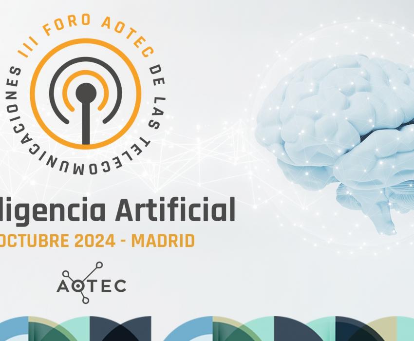 Cartel III Foro Aotec de las Telecomunicaciones: Inteligencia Artificial