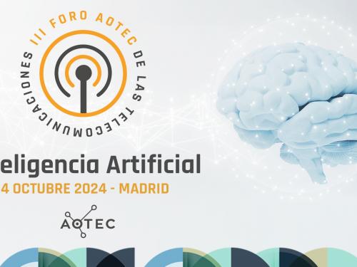 Cartel III Foro Aotec de las Telecomunicaciones: Inteligencia Artificial